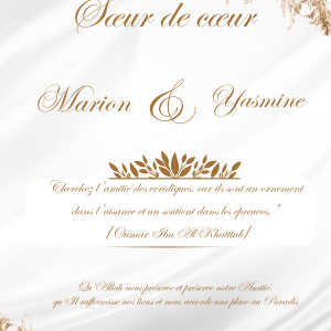 Certificat de sœur de cœur ( Boême)