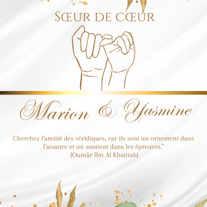 Certificat Sœur de cœur ( Nature)