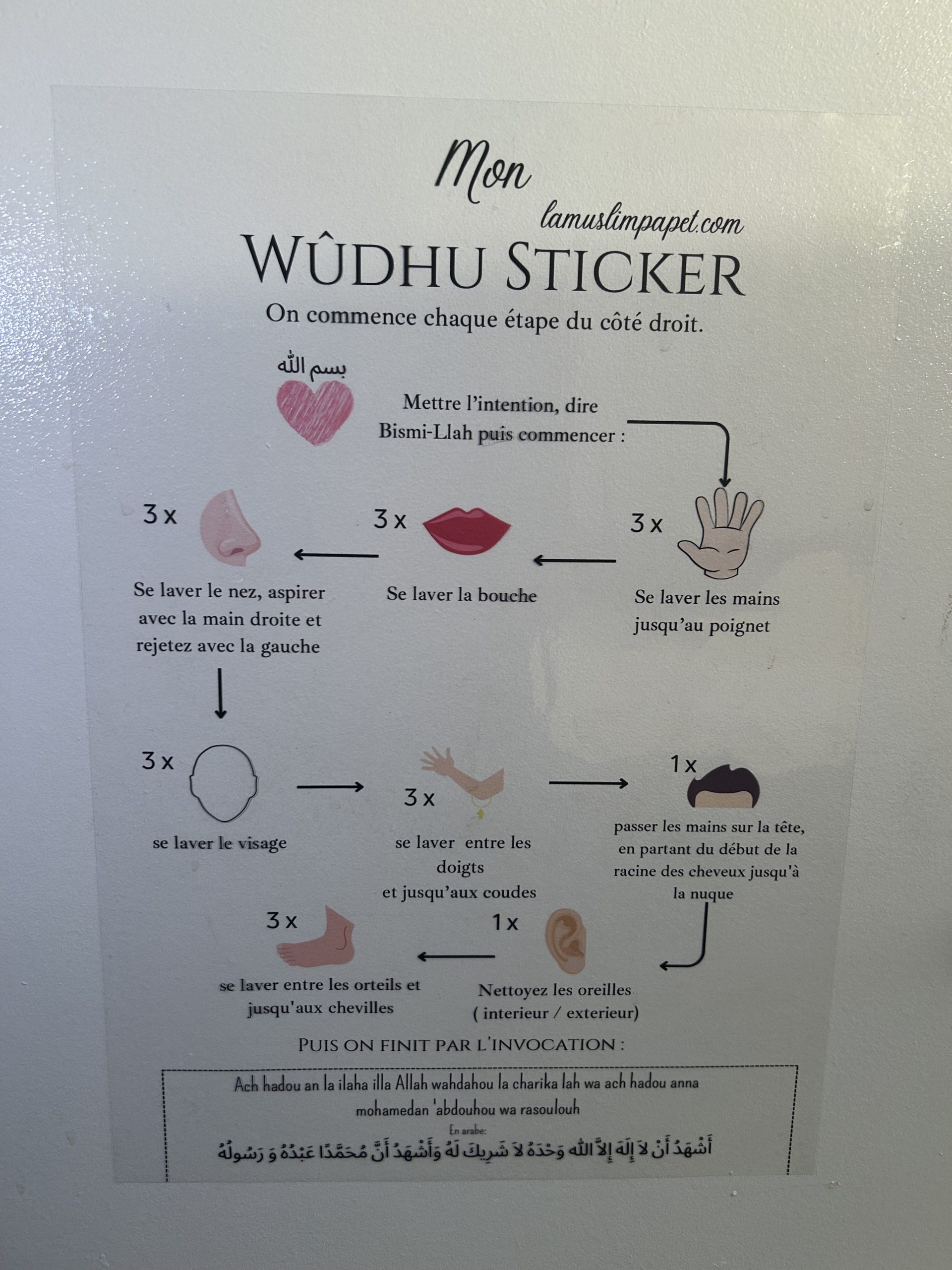 Wûdhu Sticker Imparfait